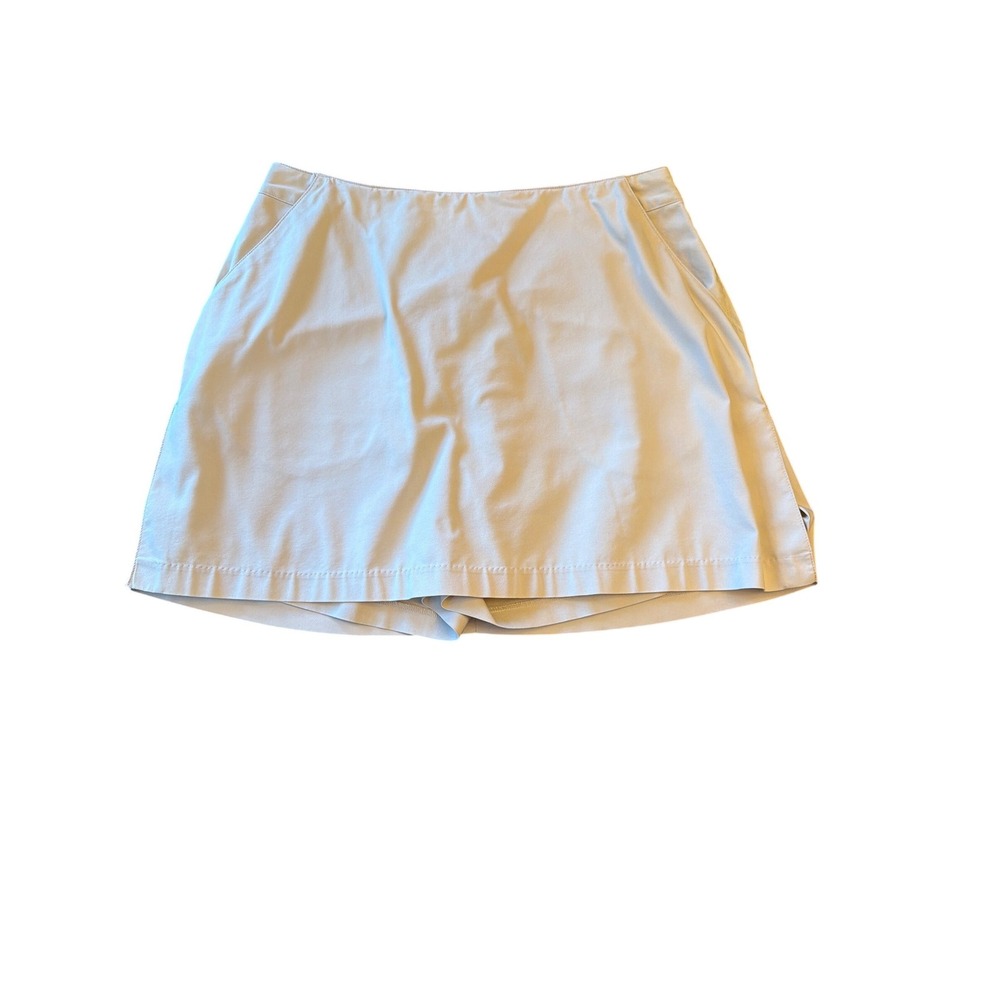 Adidas Women's Golf Skirt Shorts‎ Beige Stretch Size 12 Activewear